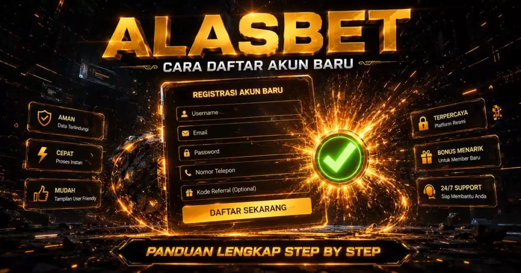 Cara daftar akun Alasbet untuk pemula - panduan lengkap step by step